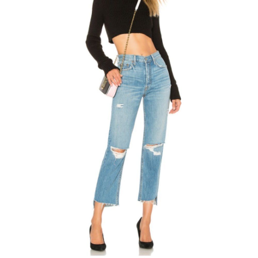 GRLFRND Helena High Rise Straight Crop Jeans - Picture 11 of 11